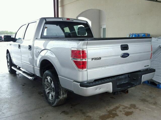 1FTEW1CM3EKG58111 - 2014 FORD F150 SUPER WHITE photo 3