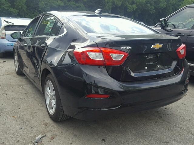 1G1BE5SMXG7288224 - 2016 CHEVROLET CRUZE LT BLACK photo 3