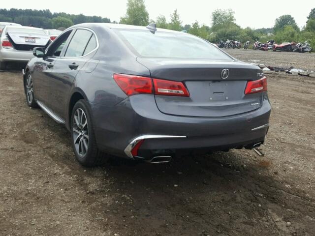 19UUB3F55JA001593 - 2018 ACURA TLX TECH GRAY photo 3
