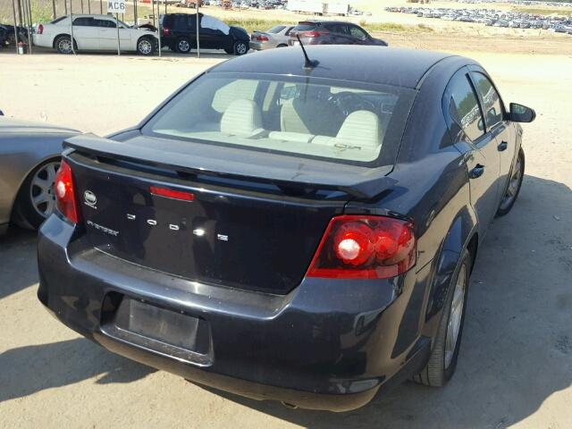 1C3CDZAGXCN255008 - 2012 DODGE AVENGER SE BLUE photo 4