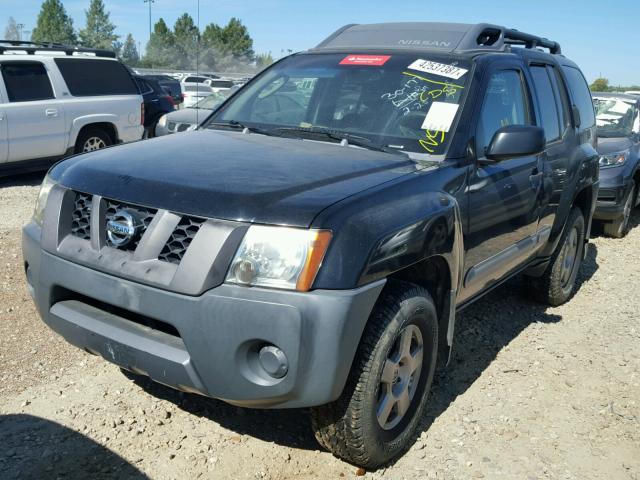 5N1AN08W05C603014 - 2005 NISSAN XTERRA BLACK photo 2