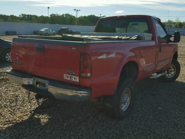 1FTNF21L9XEB41364 - 1999 FORD F250 SUPER RED photo 4