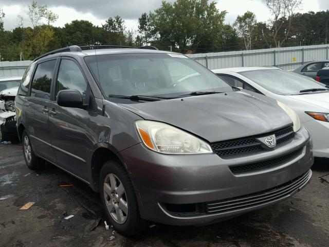 5TDZA23CX4S019356 - 2004 TOYOTA SIENNA GRAY photo 1