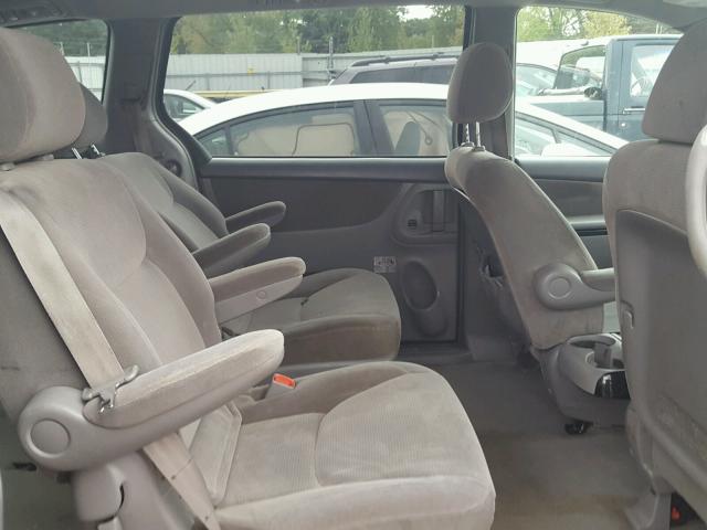 5TDZA23CX4S019356 - 2004 TOYOTA SIENNA GRAY photo 6