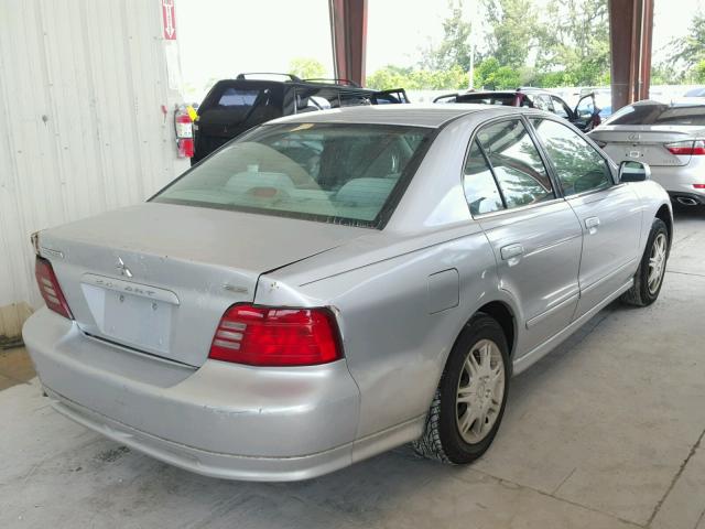 4A3AA46G93E046184 - 2003 MITSUBISHI GALANT ES SILVER photo 4