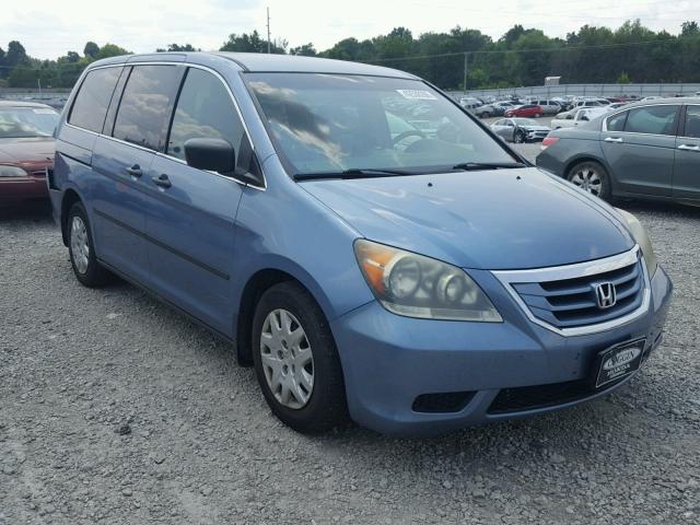 5FNRL3H2XAB017526 - 2010 HONDA ODYSSEY LX BLUE photo 1