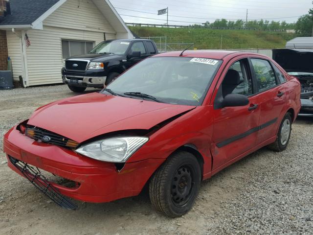 1FAFP33P92W298912 - 2002 FORD FOCUS LX RED photo 2