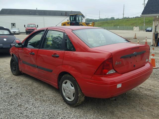 1FAFP33P92W298912 - 2002 FORD FOCUS LX RED photo 3