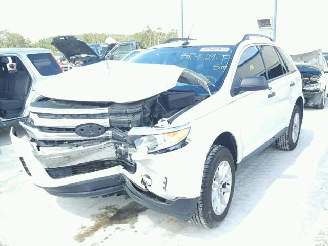 2FMDK3GC8DBB91308 - 2013 FORD EDGE WHITE photo 2