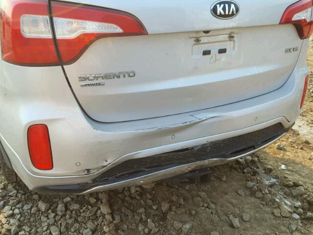 5XYKWDA70FG611336 - 2015 KIA SORENTO SX SILVER photo 9