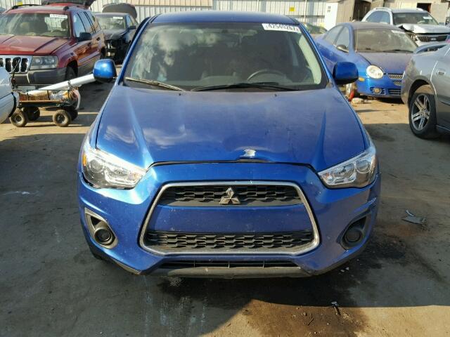 4A4AP3AU8FE042701 - 2015 MITSUBISHI OUTLANDER BLUE photo 9