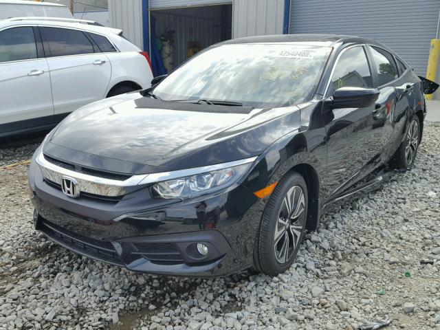 JHMFC1F71JX007204 - 2018 HONDA CIVIC EXL BLACK photo 2