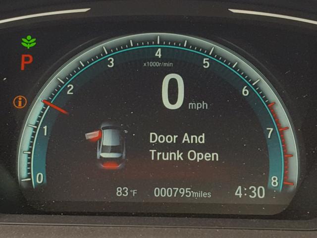 JHMFC1F71JX007204 - 2018 HONDA CIVIC EXL BLACK photo 8