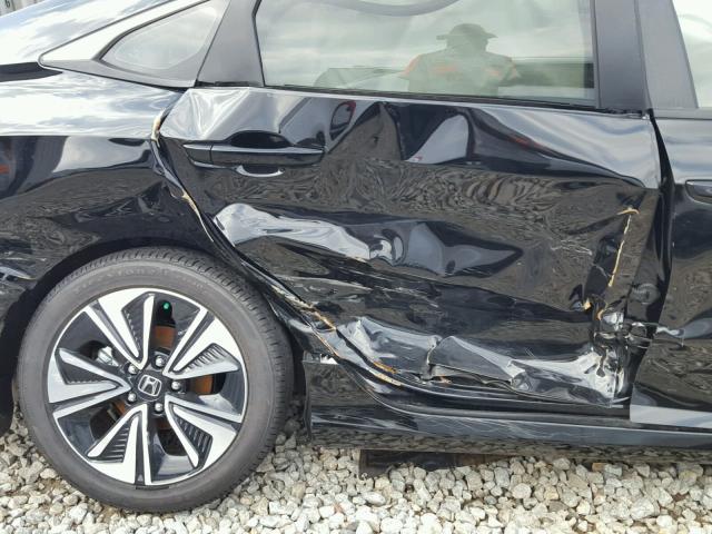 JHMFC1F71JX007204 - 2018 HONDA CIVIC EXL BLACK photo 9
