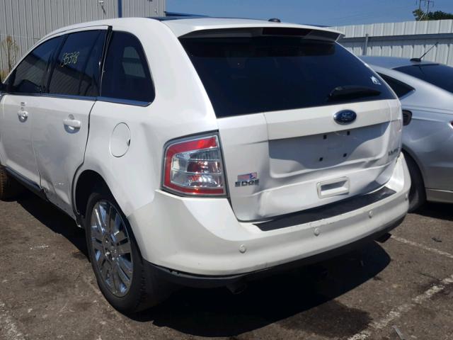 2FMDK3KC5ABA33107 - 2010 FORD EDGE LIMIT WHITE photo 9