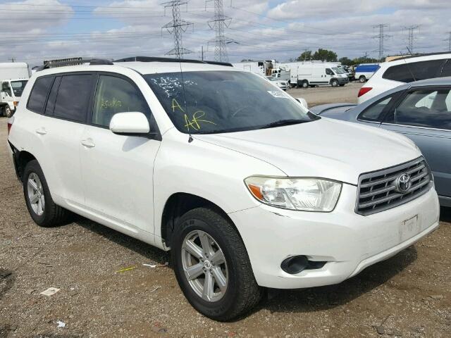 JTEDS41A992074962 - 2009 TOYOTA HIGHLANDER WHITE photo 1