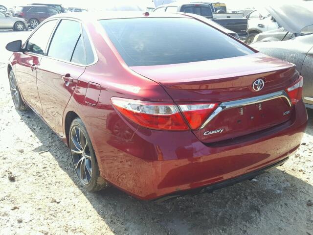 4T1BF1FK3FU901110 - 2015 TOYOTA CAMRY LE მუქწითელი ფოტო 3