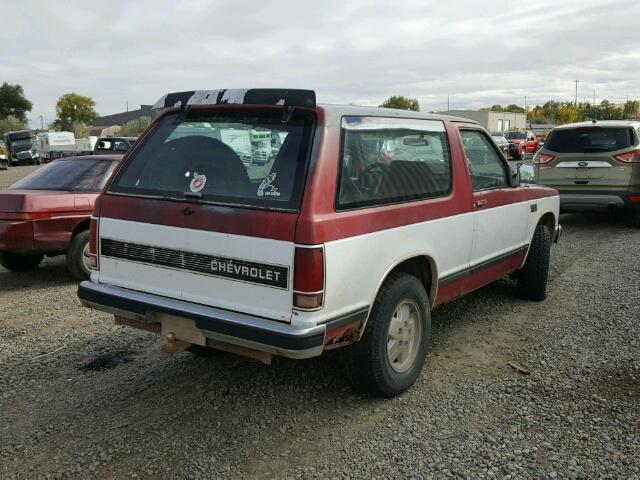 1G8CT18B0F0124997 - 1985 CHEVROLET BLAZER S10 TWO TONE photo 4