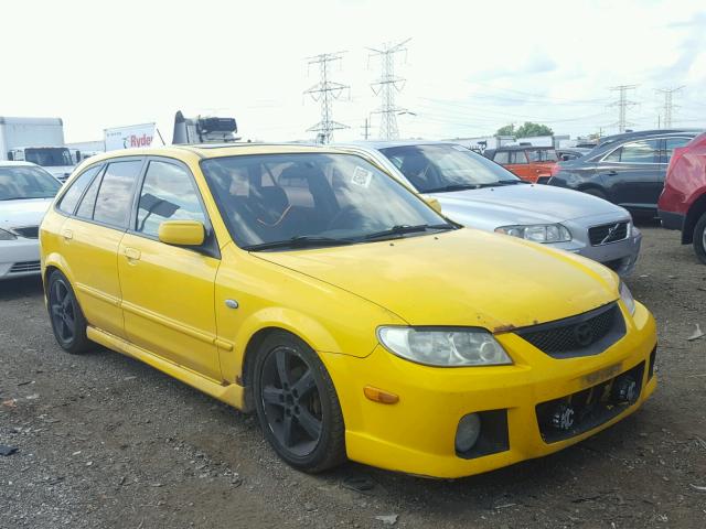 JM1BJ245931161596 - 2003 MAZDA PROTEGE PR YELLOW photo 1