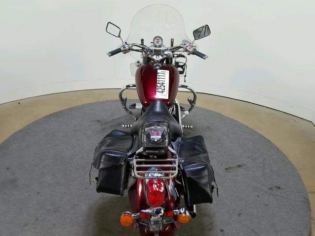 1HFSC43037A702648 - 2007 HONDA VT1100 C2 MAROON photo 9