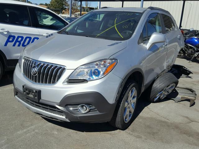 KL4CJCSB9DB089002 - 2013 BUICK ENCORE SILVER photo 2