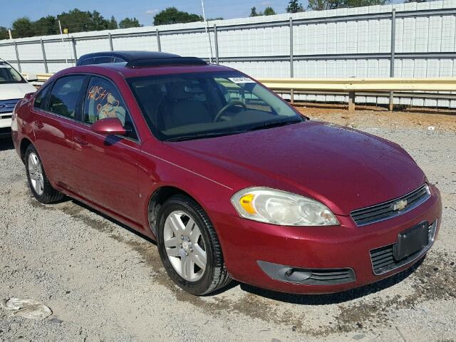 2G1WC581869108689 - 2006 CHEVROLET IMPALA LT RED photo 1