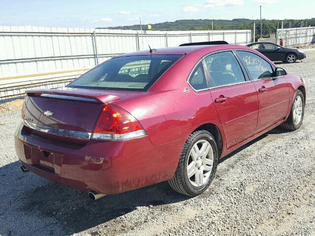 2G1WC581869108689 - 2006 CHEVROLET IMPALA LT RED photo 4