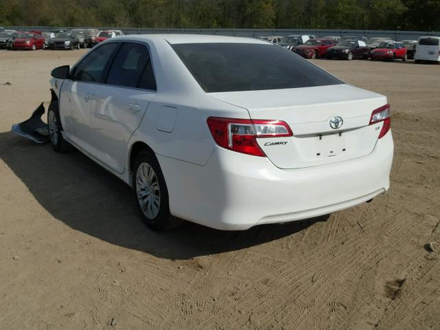 4T1BF1FKXCU550918 - 2012 TOYOTA CAMRY BASE WHITE photo 3