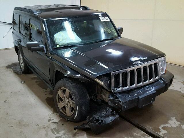 1J8HG48K37C702276 - 2007 JEEP COMMANDER BLACK photo 1