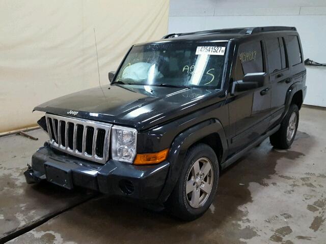 1J8HG48K37C702276 - 2007 JEEP COMMANDER BLACK photo 2