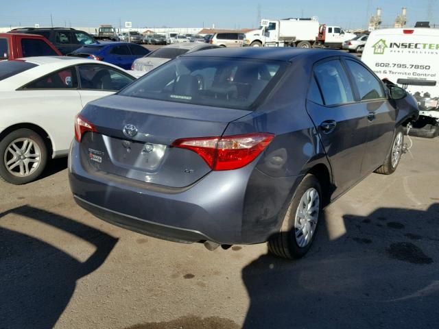 5YFBURHE7HP572198 - 2017 TOYOTA COROLLA GRAY photo 4