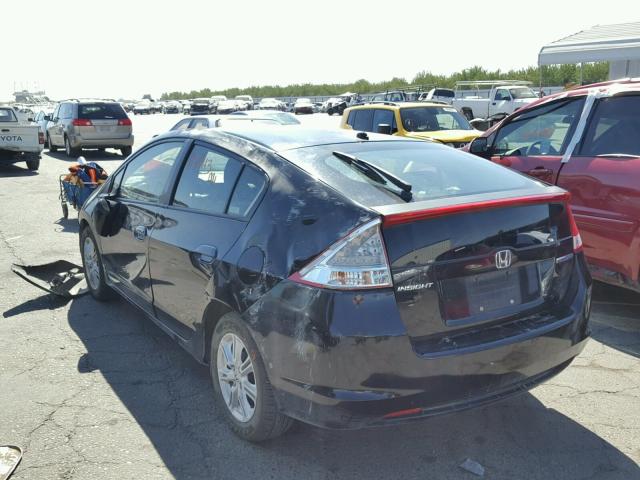 JHMZE2H71AS039139 - 2010 HONDA INSIGHT EX BLACK photo 3
