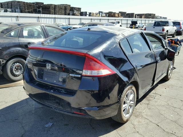 JHMZE2H71AS039139 - 2010 HONDA INSIGHT EX BLACK photo 4