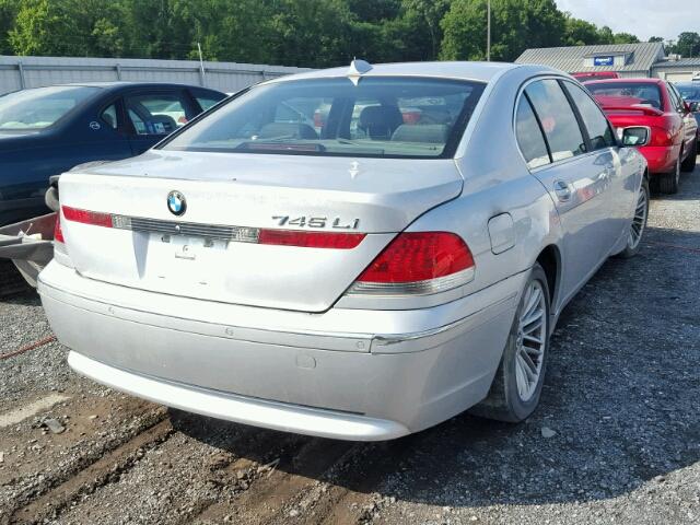 WBAGN63493DS44645 - 2003 BMW 745 LI SILVER photo 4