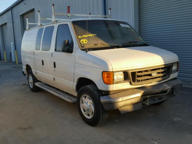 1FTNE24W57DA29577 - 2007 FORD ECONOLINE WHITE photo 1