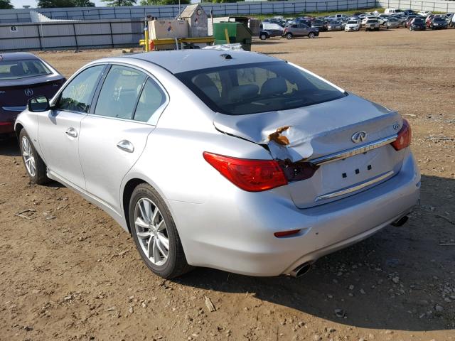 JN1EV7AP2HM732715 - 2017 INFINITI Q50 PREMIU SILVER photo 3