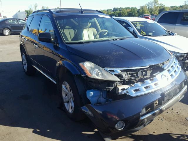 JN8AZ08W06W532751 - 2006 NISSAN MURANO SL BLUE photo 1