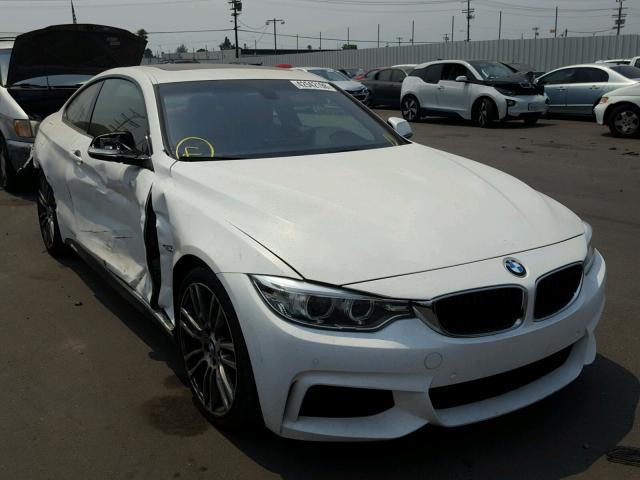 WBA3N7C57FK225492 - 2015 BMW 428 I WHITE photo 1