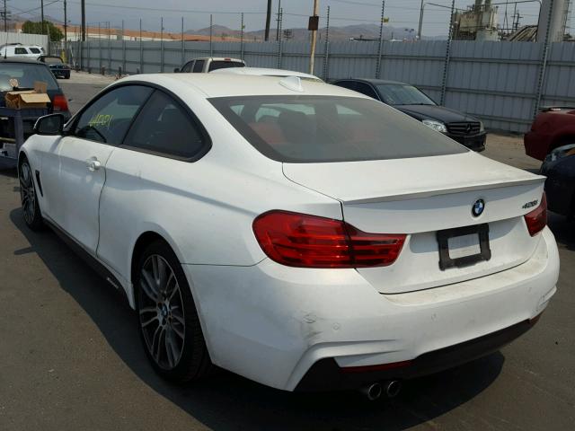 WBA3N7C57FK225492 - 2015 BMW 428 I WHITE photo 3