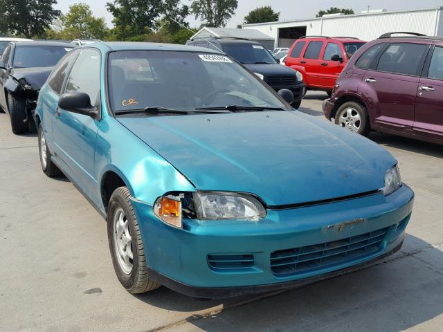 2HGEH2377RH519317 - 1994 HONDA CIVIC VX TEAL photo 1