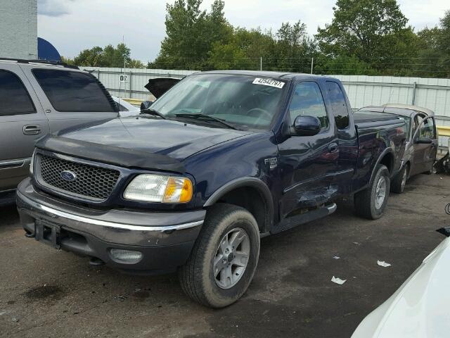 1FTRX18L83NA97429 - 2003 FORD F150 BLUE photo 2