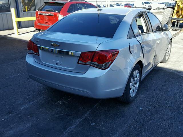 1G1PA5SH6E7194536 - 2014 CHEVROLET CRUZE LS SILVER photo 4