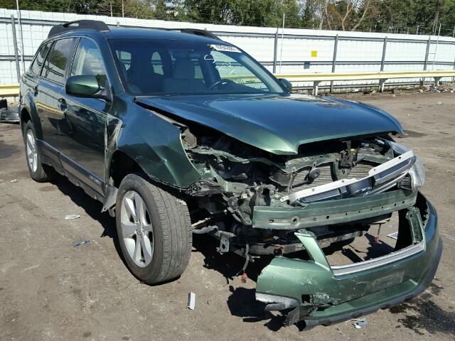 4S4BRCCC0D3267225 - 2013 SUBARU OUTBACK GREEN photo 1