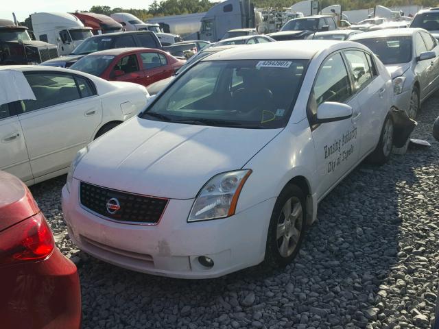 3N1AB61E89L653867 - 2009 NISSAN SENTRA WHITE photo 2