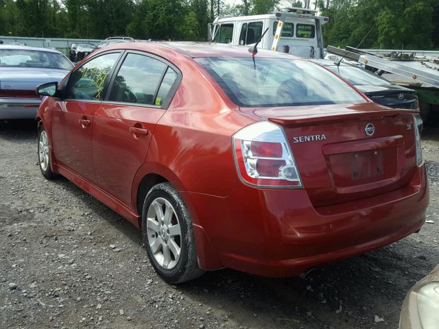 3N1AB6AP5BL650464 - 2011 NISSAN SENTRA 2.0 RED photo 3