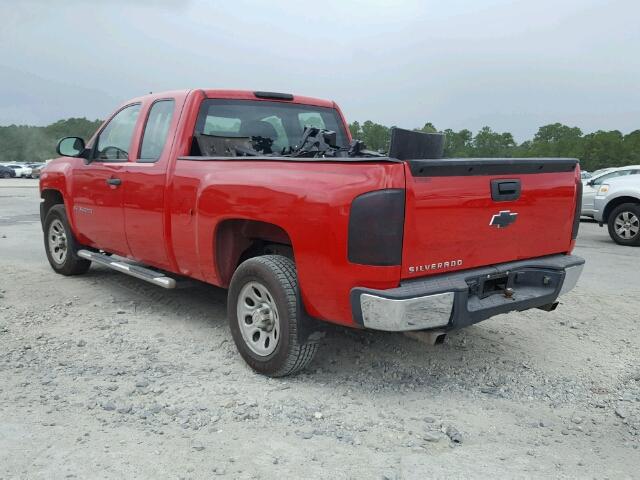 1GCEC19X07Z601627 - 2007 CHEVROLET SILVERADO RED photo 3