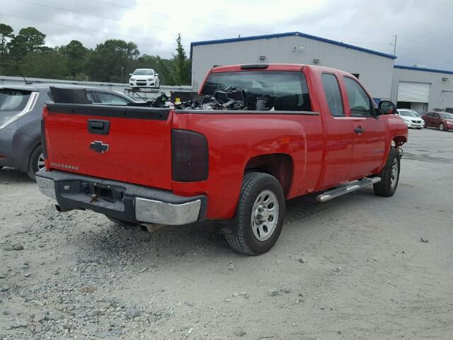 1GCEC19X07Z601627 - 2007 CHEVROLET SILVERADO RED photo 4