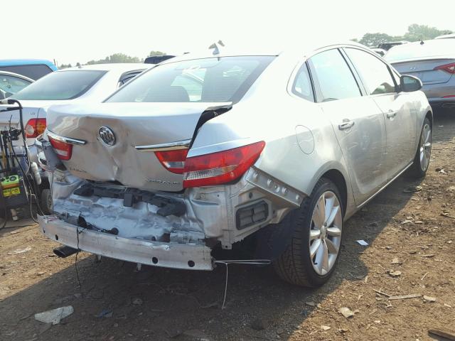 1G4PP5SK0C4200357 - 2012 BUICK VERANO SILVER photo 4