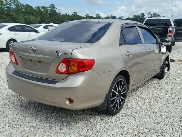 1NXBU40E39Z063921 - 2009 TOYOTA COROLLA GOLD photo 4