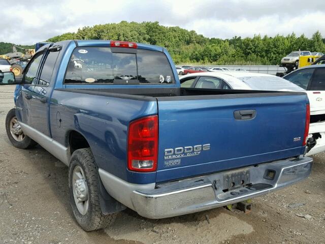 3D7KA28D23G711892 - 2003 DODGE RAM 2500 S BLUE photo 3